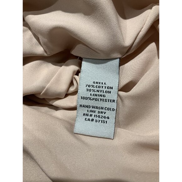 Eliza J Dress 10 Petite Ivory Lace Overlay Dress Gold Belted Party Wedding - Picture 6 of 9